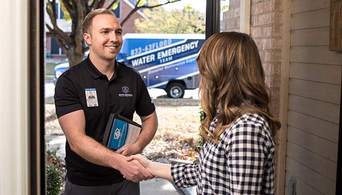 water damage arlington